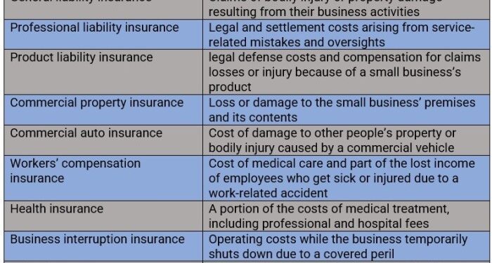 Everything you need to know about insurance for small businesses ...